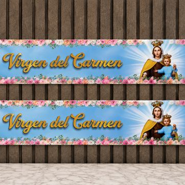 Imagen del producto BANNER ANCHO VIRGEN DEL CARMEN 23 x 1.35 CM