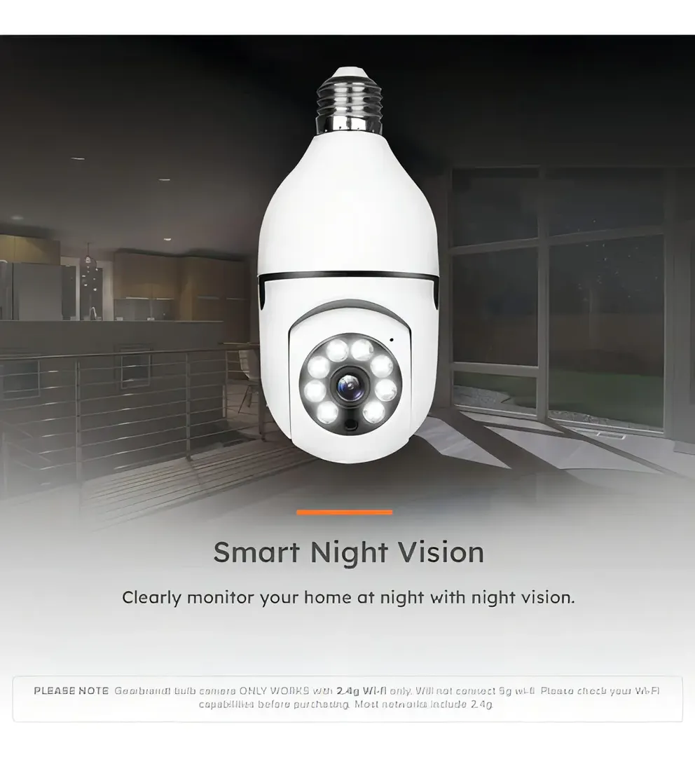 CAMARA IP TIPO BOMBILLO WIFI V360 PRO PANORAMA