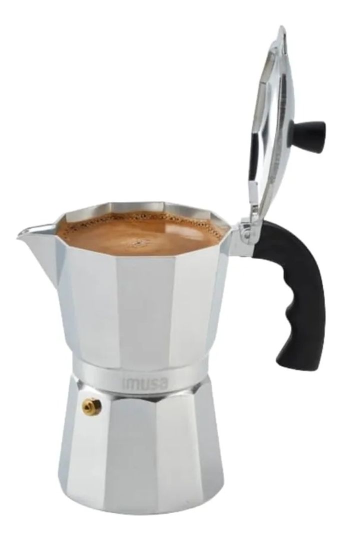 CAFETERA IMUSA DE ALUMINIO PARA 6 TAZAS