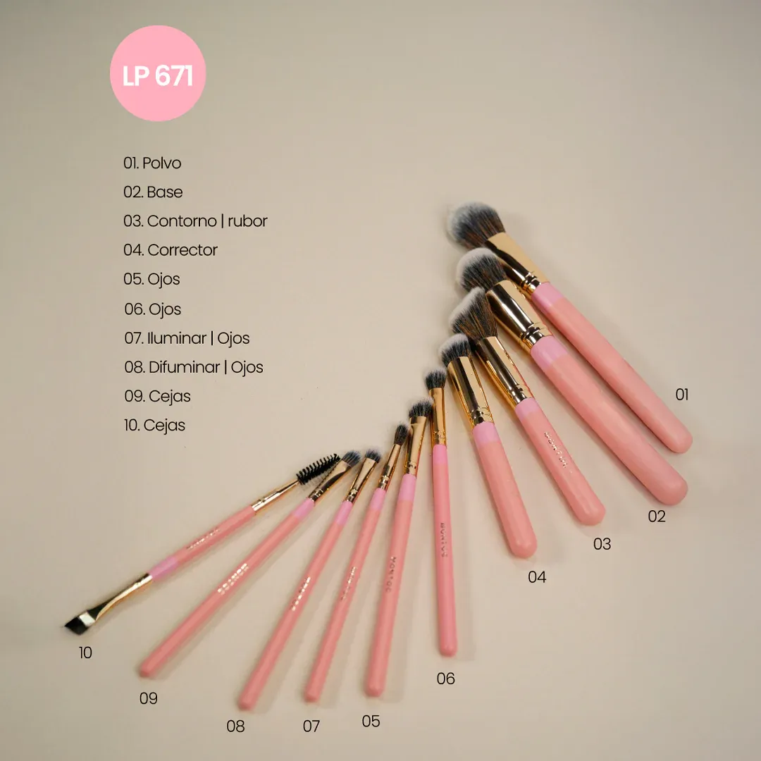 KIT BROCHAS FLUFFY X10 MONTOC