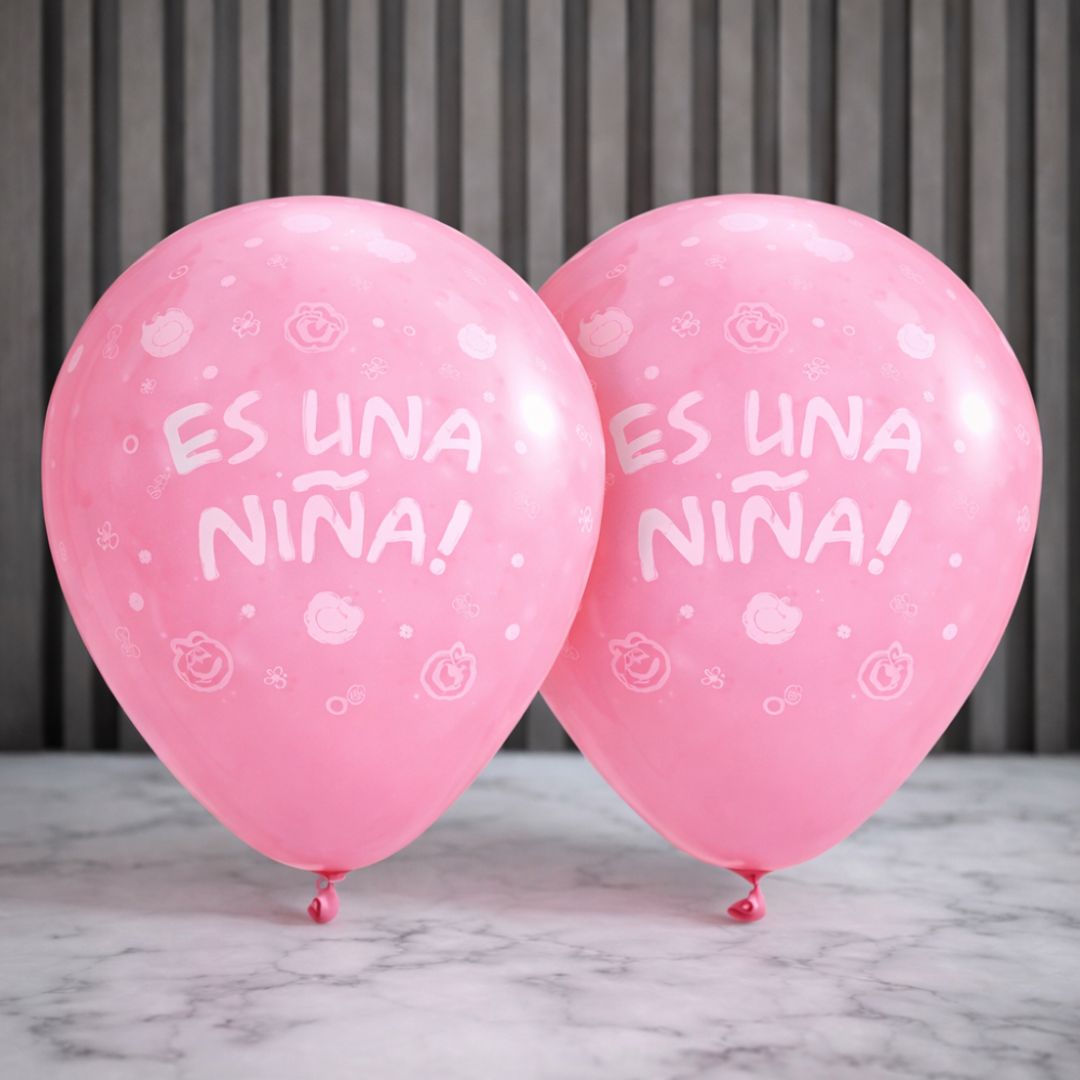 GLOBO x100 UNIDADES LATEX BABY SHOWER  ES NIÑO