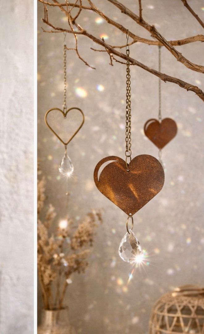 Colgante Corazón Chapa Óxido 