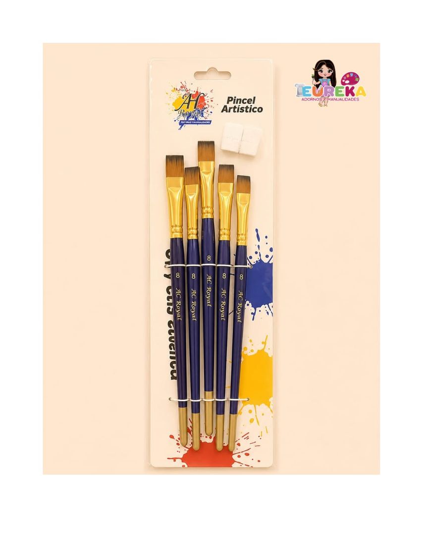 PINCEL AH ROYAL PLANO NO 8 X6 C/U