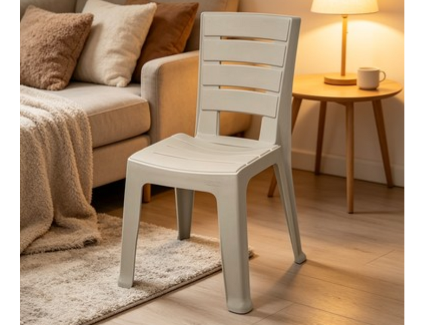 SILLA BARU SIN BRAZO TAUPE-RIMAX