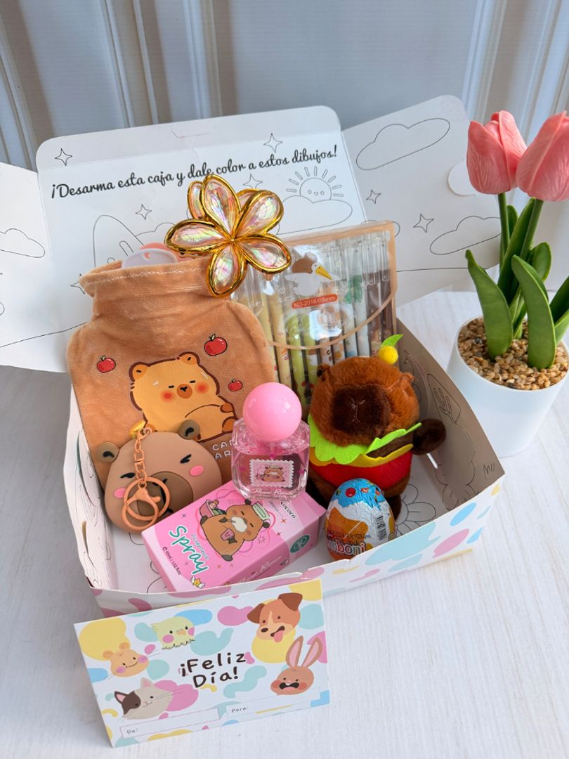 Cajita día del niño capibara 
