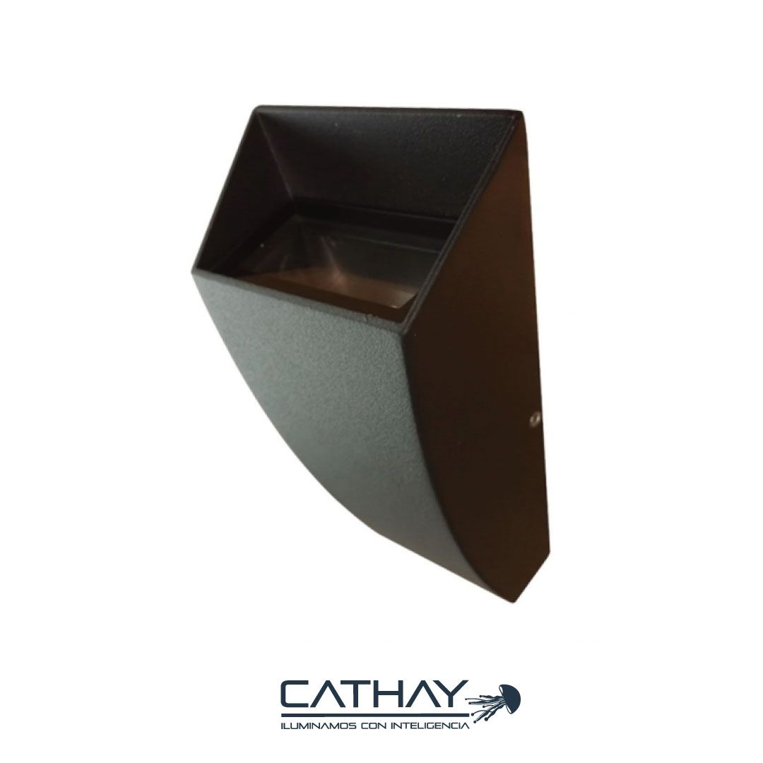 APLIQUE LED DE PARED IRREGULAR NEGRO MATE 