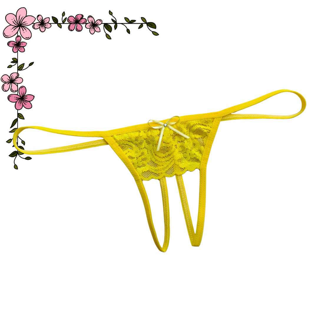 Tanga apertura encaje 