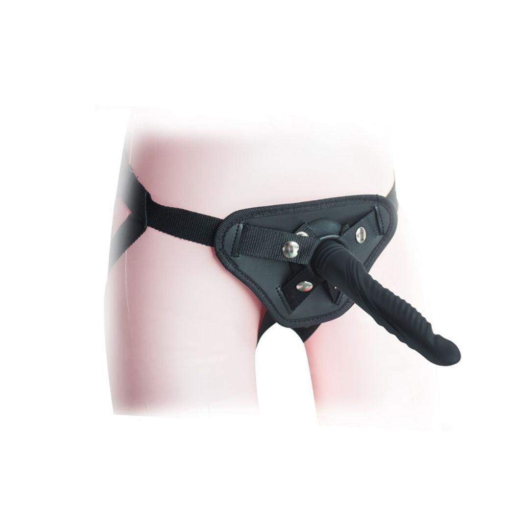   ARNES -STRAP ON RIPPLE DILDO VIBE - 5.5"