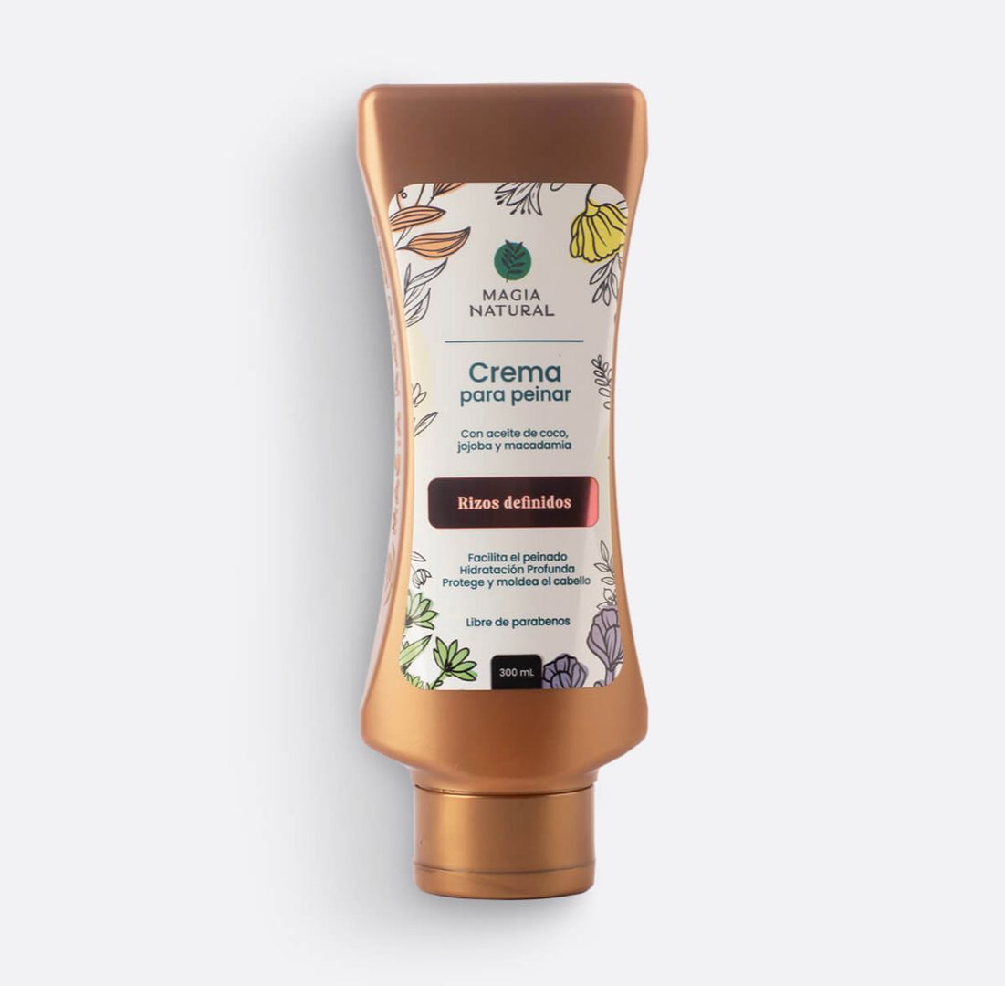 CREMA PARA PEINAR RIZOS DEFINIDOS 300ML MAGIA NATURAL