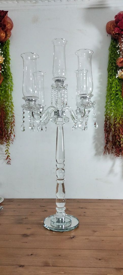 CANDELABRO CRISTAL - 5 BRAZOS