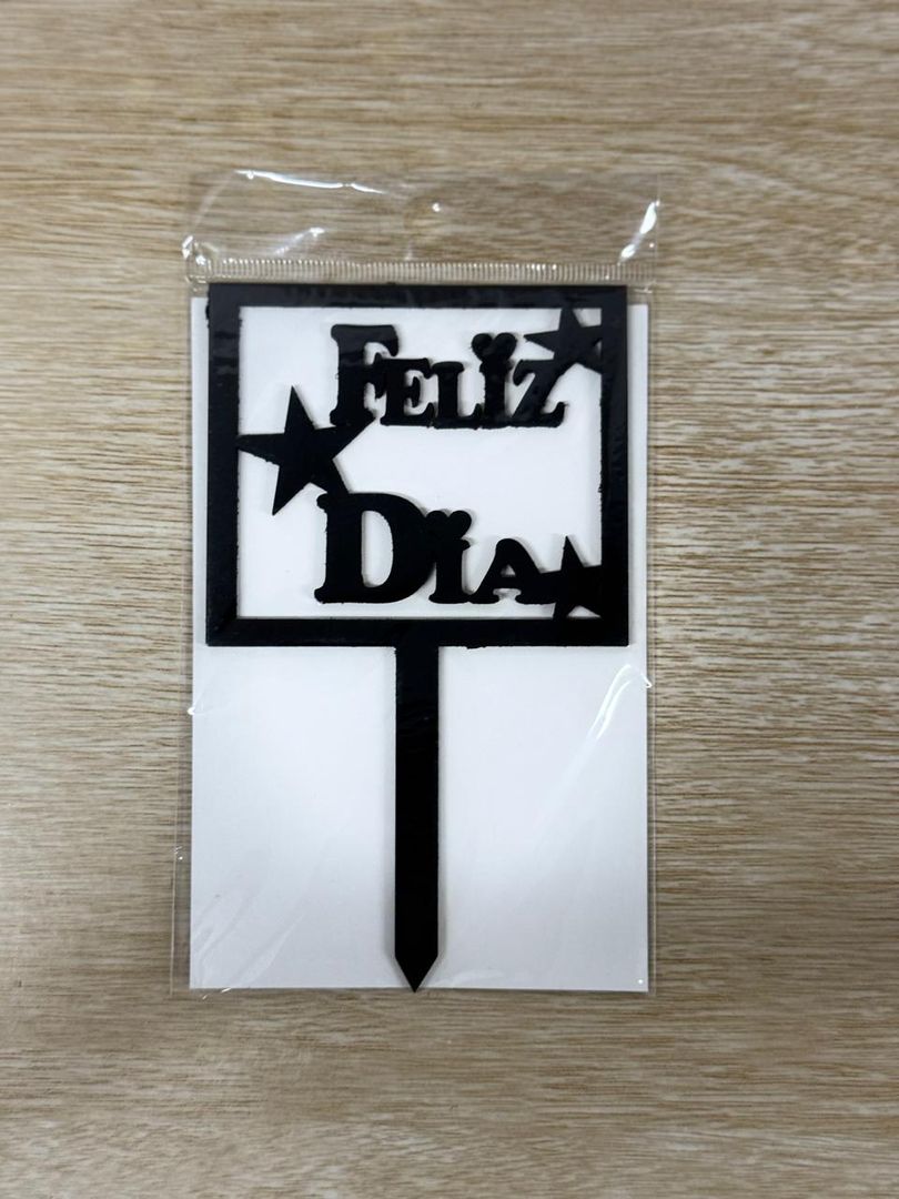 000 TOPPER PEQUEÑO "FELIZ DÌA"