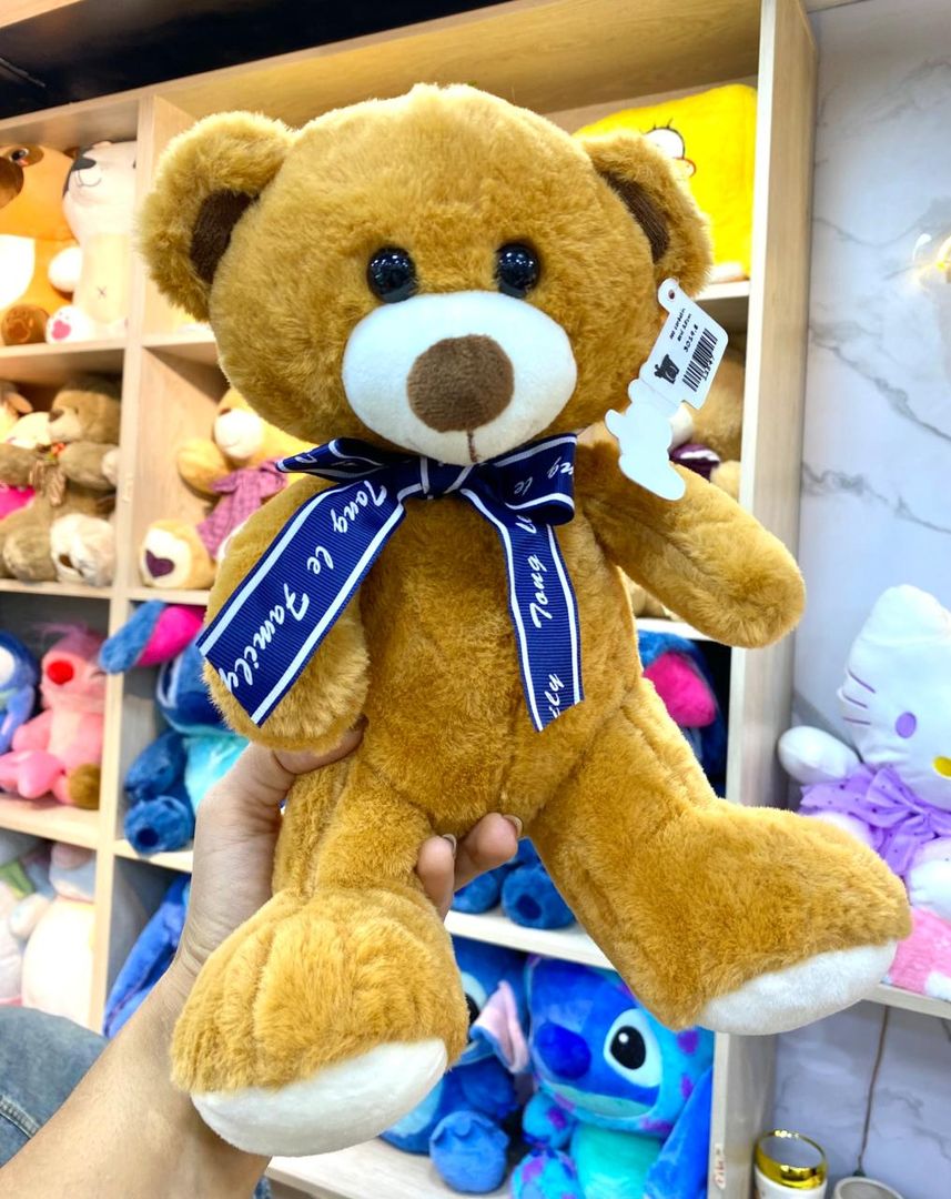 OSO CORBATÍN AZUL 25cm