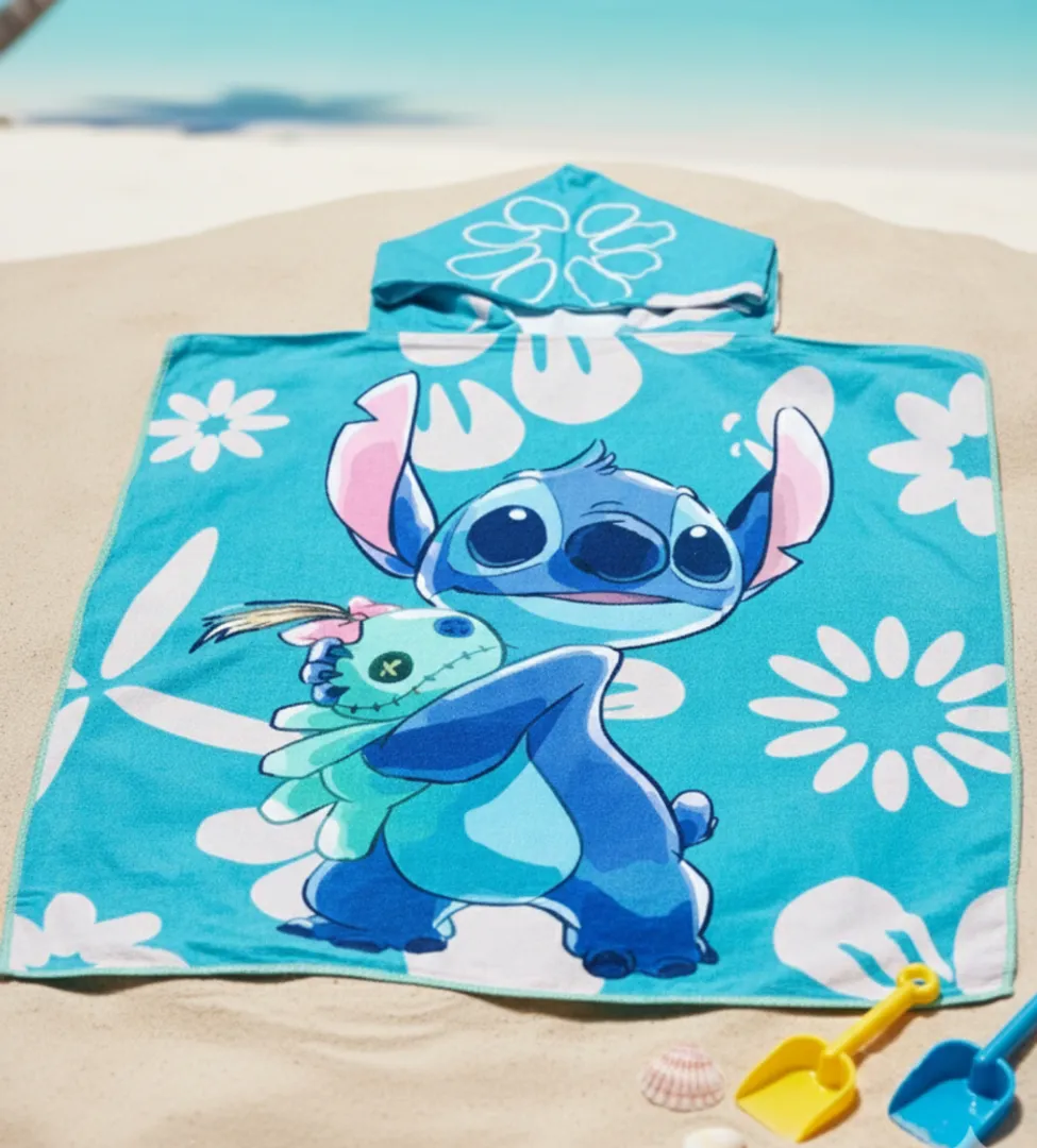 Toalla con capucha Stitch 