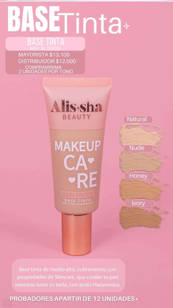 957- BASE TINTA ROSE SKIN ALISSHA 