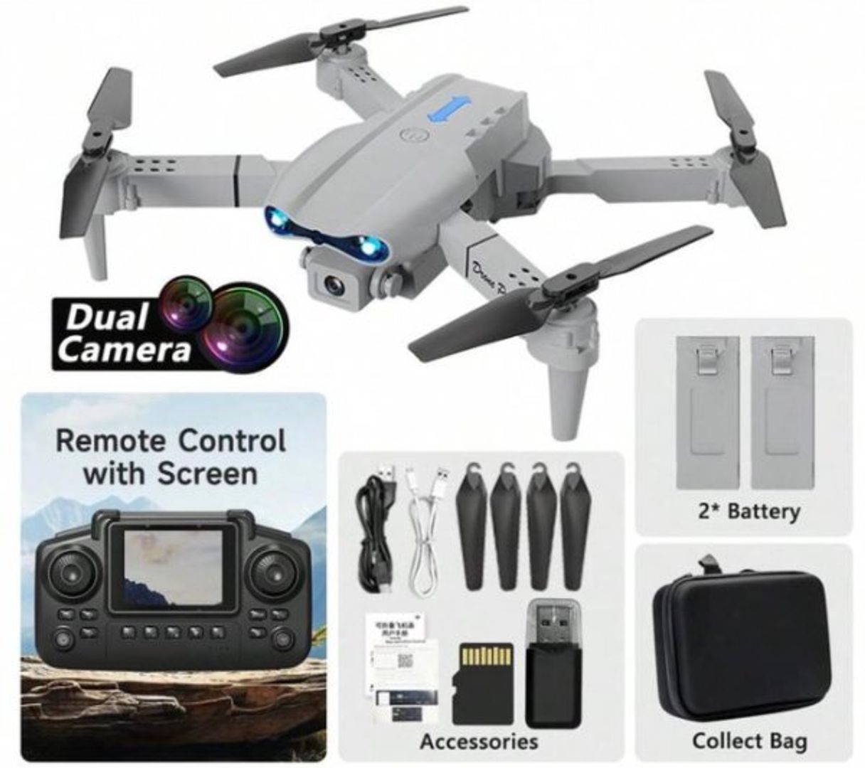 DRON E99 MAX CON PANTALLA U
