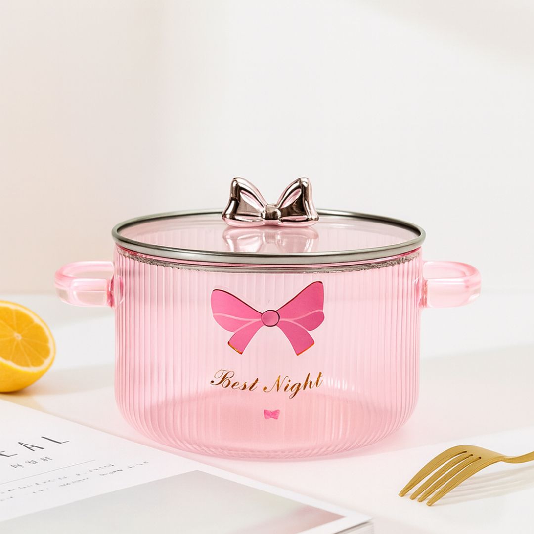 Olla en vidrio Pink 