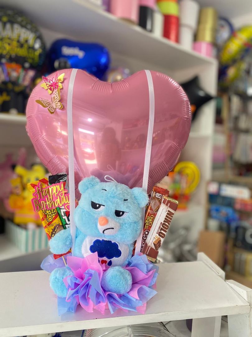 Peluche y chocolates 