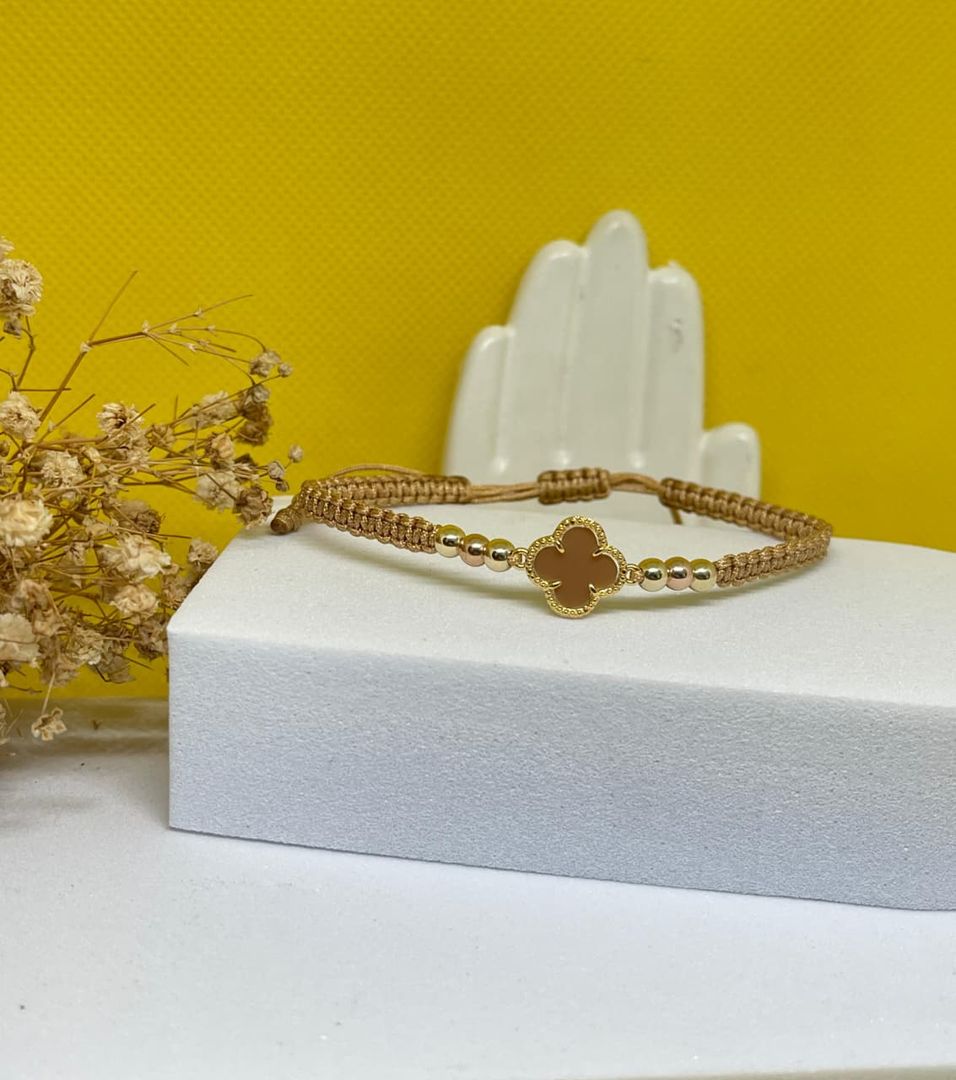 Pulsera van cleef cafe balin 4mm liso