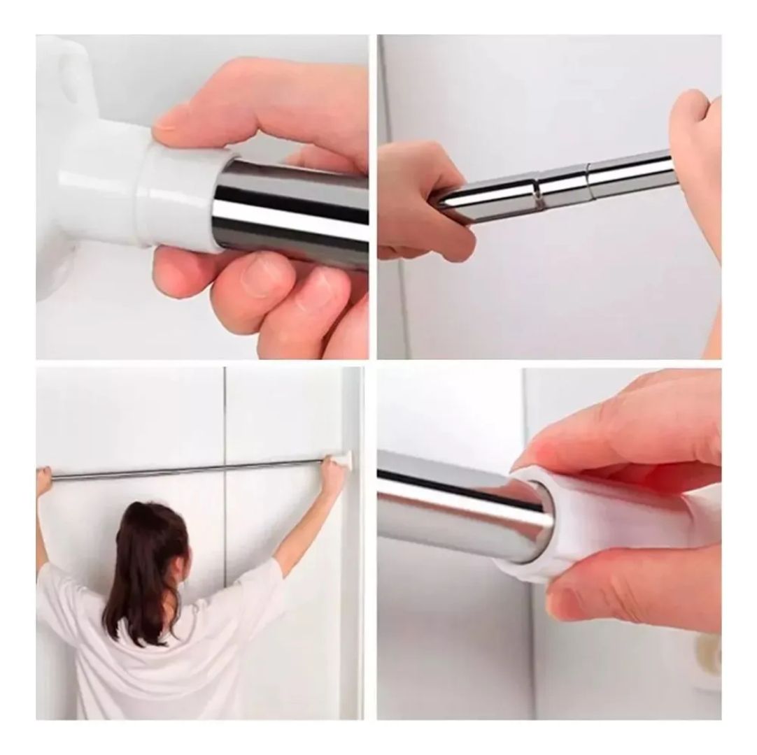 BARRA EXTENSIBLE TUBO ROPA 1,40 x 2,50 metros