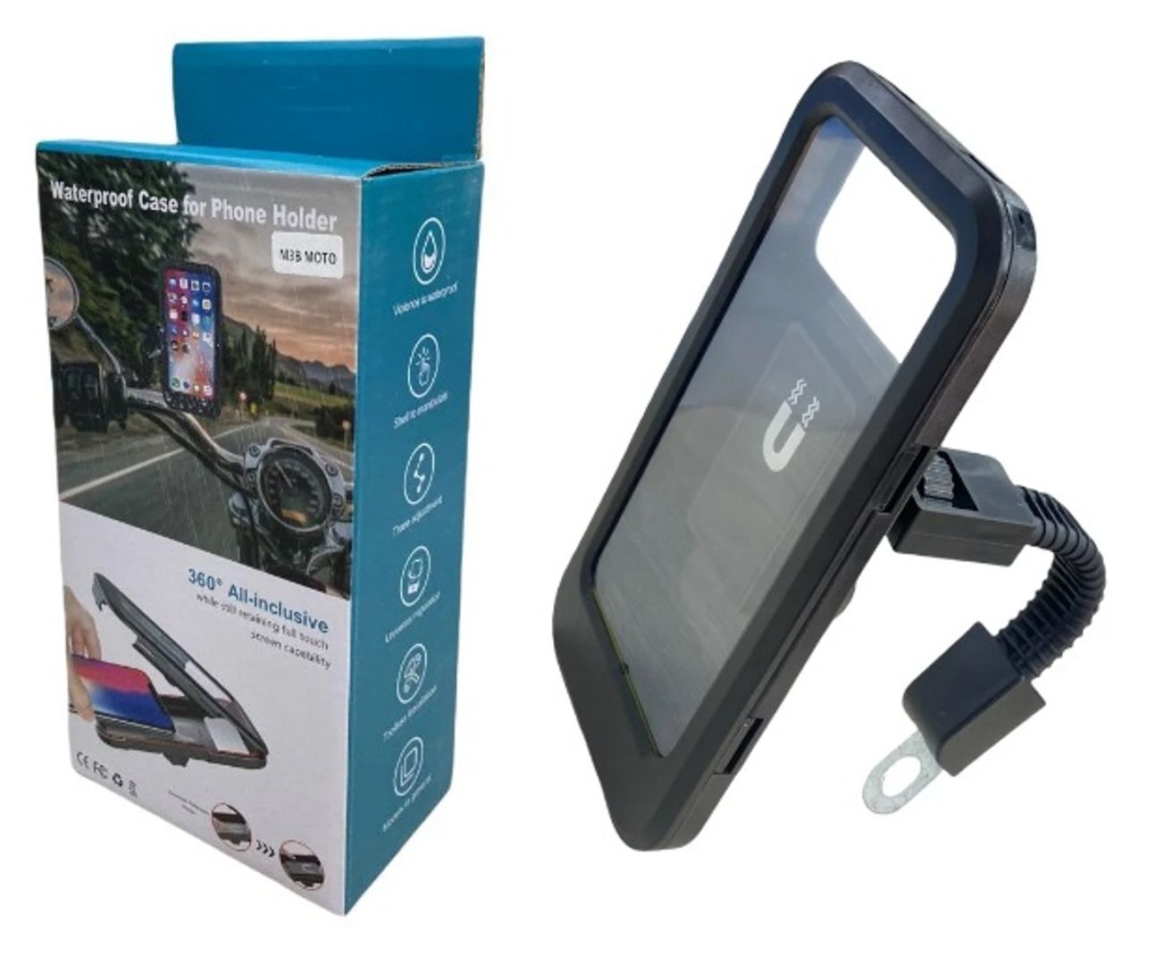 Estuche Celular Bicicleta o Moto Retrovisor Acrílico