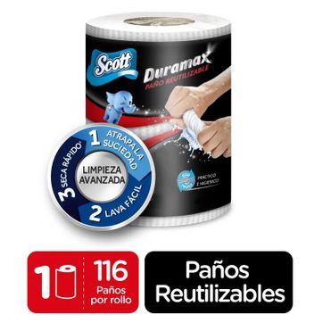 Imagen del producto G. TOALLA COCINA SCOTT DURAMAX REUTILIZABLE ROLLO X 116 HOJAS