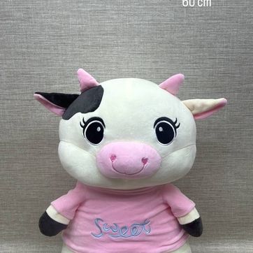 Imagen del producto VACA CON CAMISA ROSA 60 CM