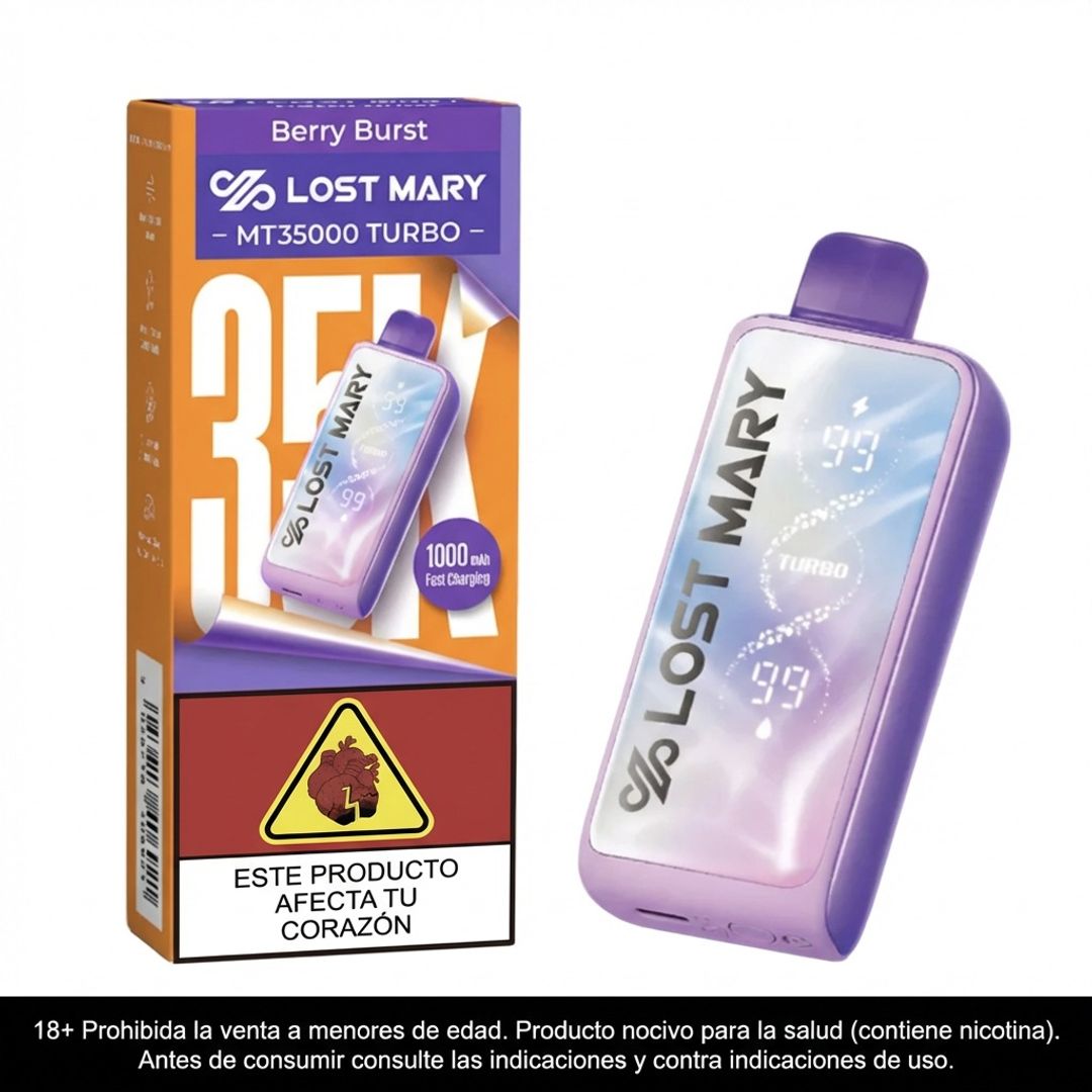 Lost Mary Berry Burst 35.000 Puffs Mt Turbo