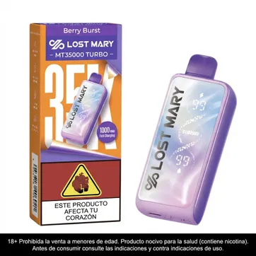 Imagen del producto Lost Mary Berry Burst 35.000 Puffs Mt Turbo