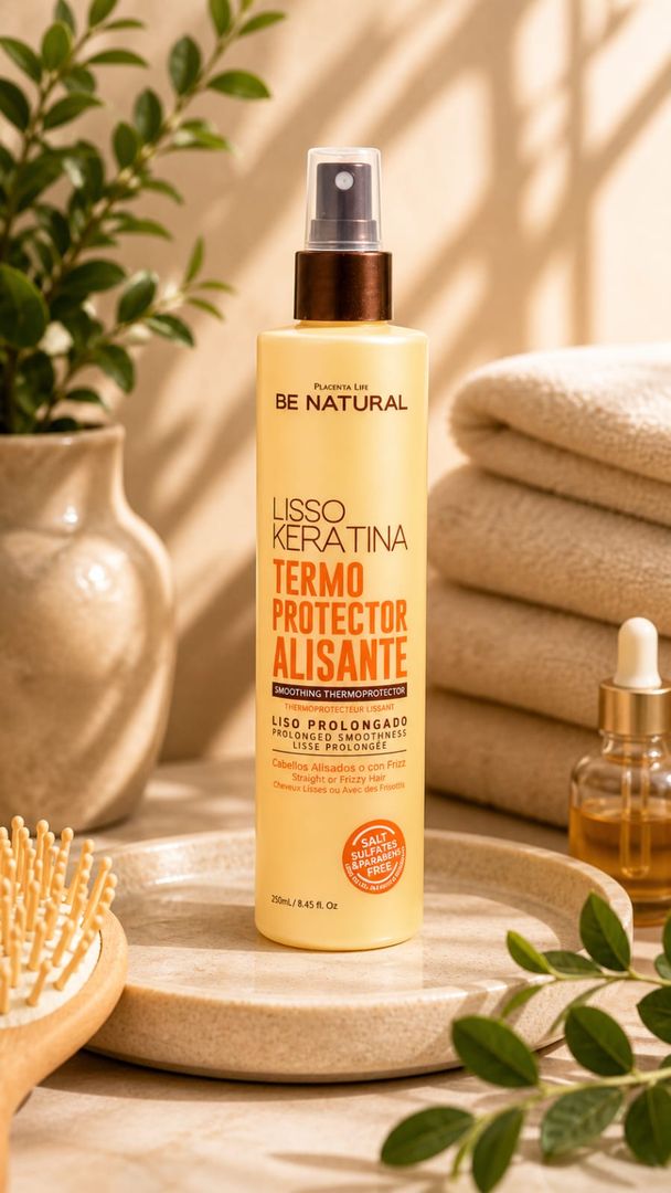 TERMOPROTECTOR BE NATURAL LISO KERATINA