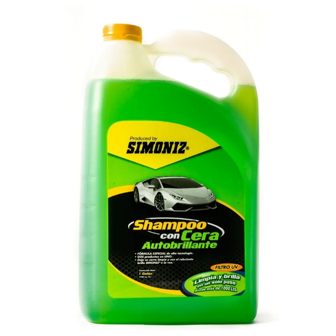 SHAMPOO CON CERA AUTOBRILLA. SIMONIZ X 3.780 ML