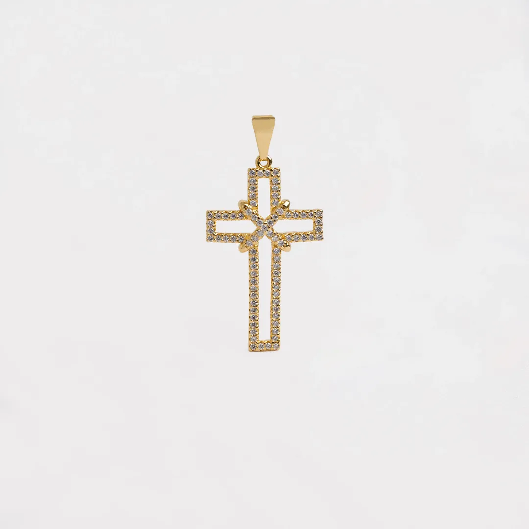 D Cruz Silueta circonias 3.5 cms