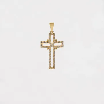 D Cruz Silueta circonias 3.5 cms - imagen 1