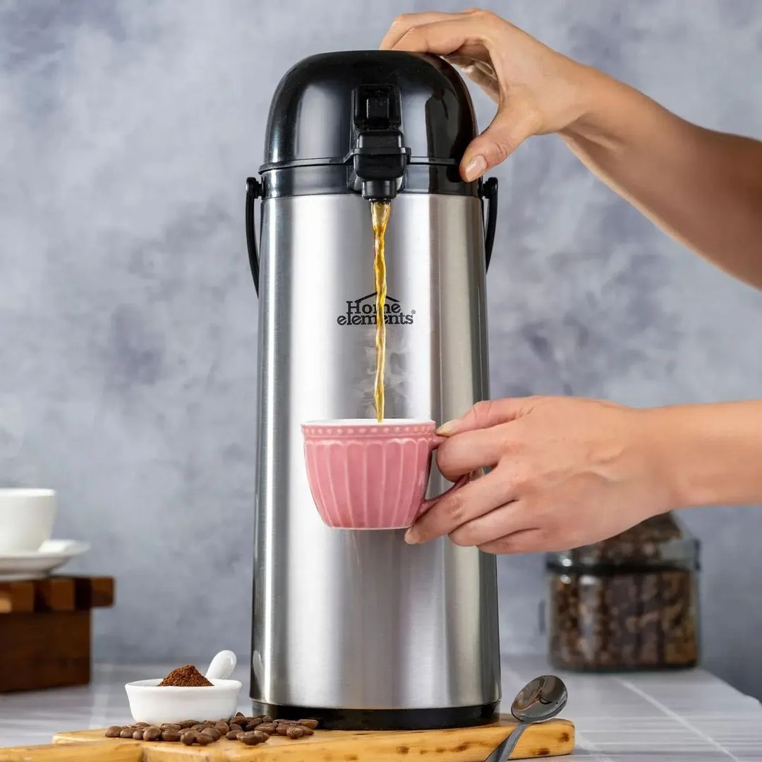 Termo Bomba Para Café Con Dispensador 1.9 Lt Home Elements 