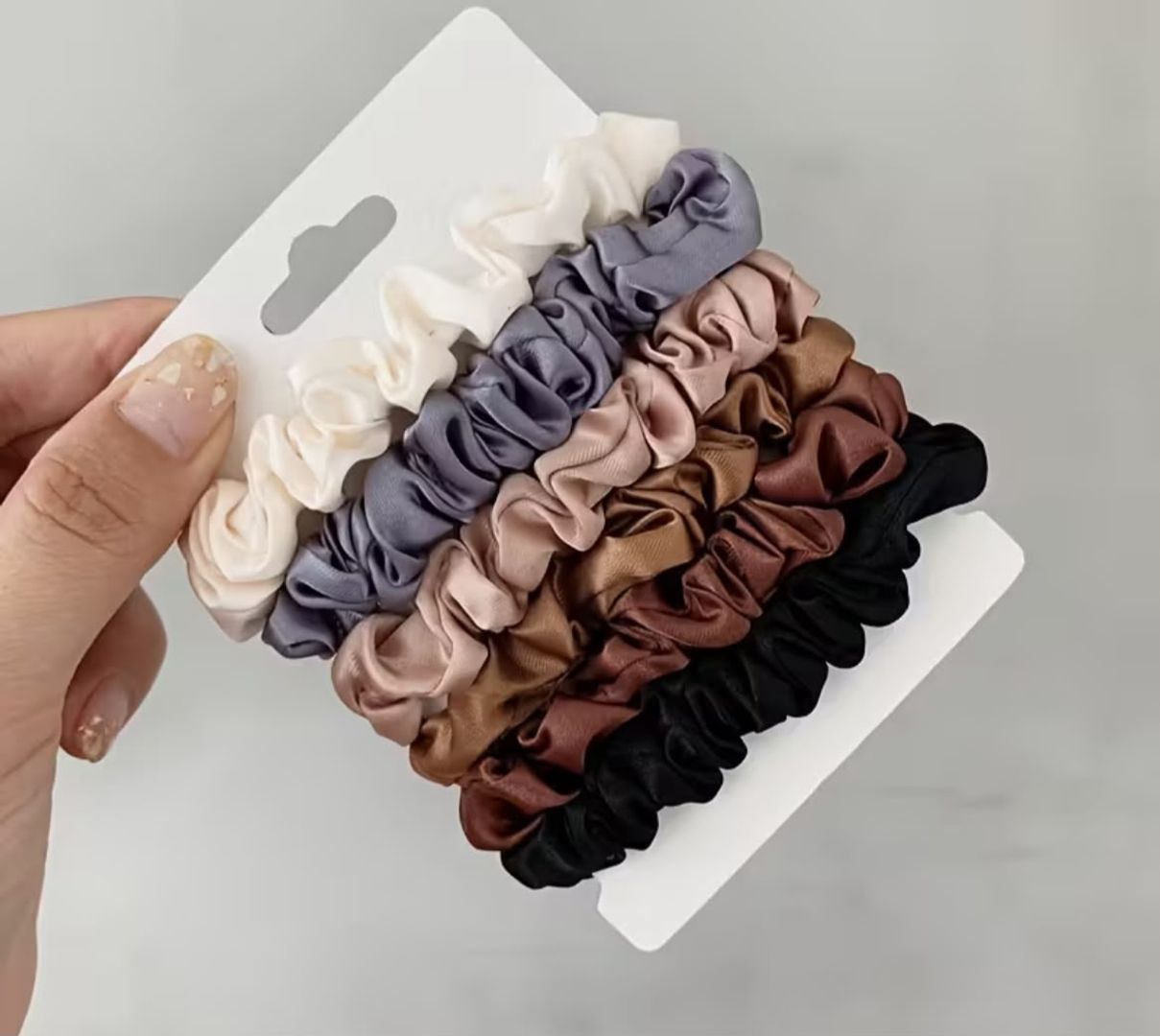 Scrunchies De Satín 
