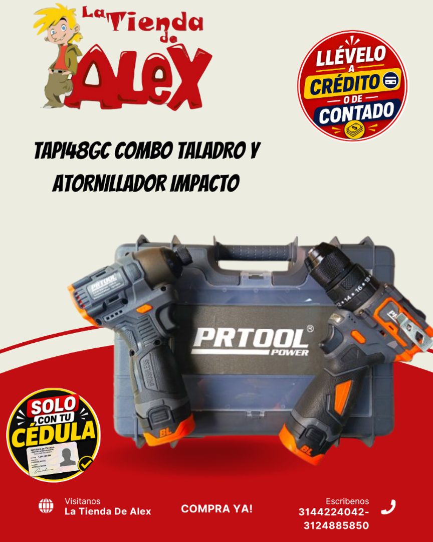 TAPI48GC COMBO TALADRO Y ATORNILLADOR IMPACTO
