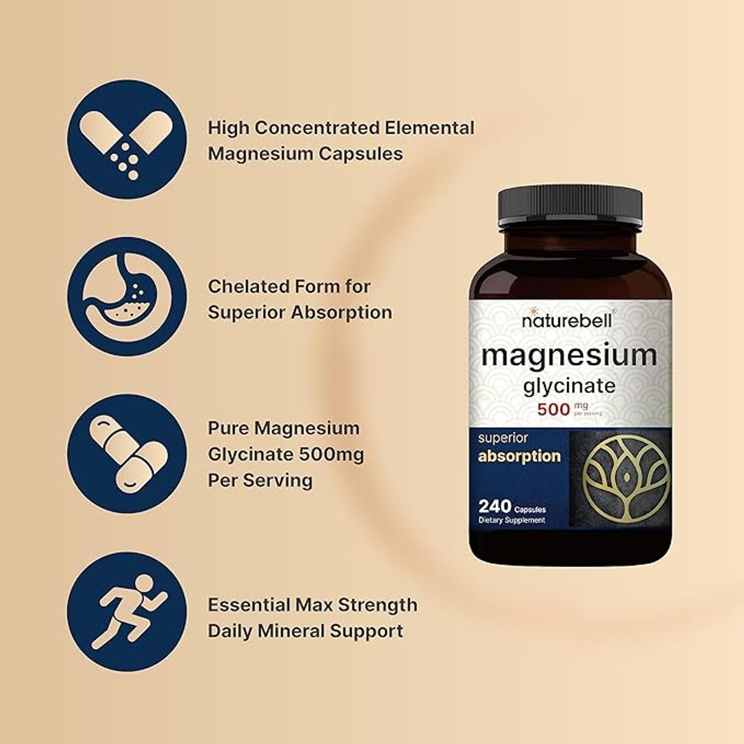 Magnesio Glicinato 500mg 240Cap Naturebell