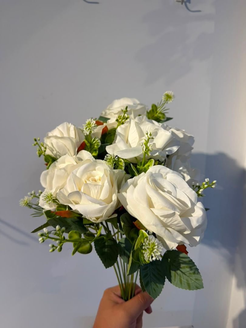 ROSA X 12 BLANCA