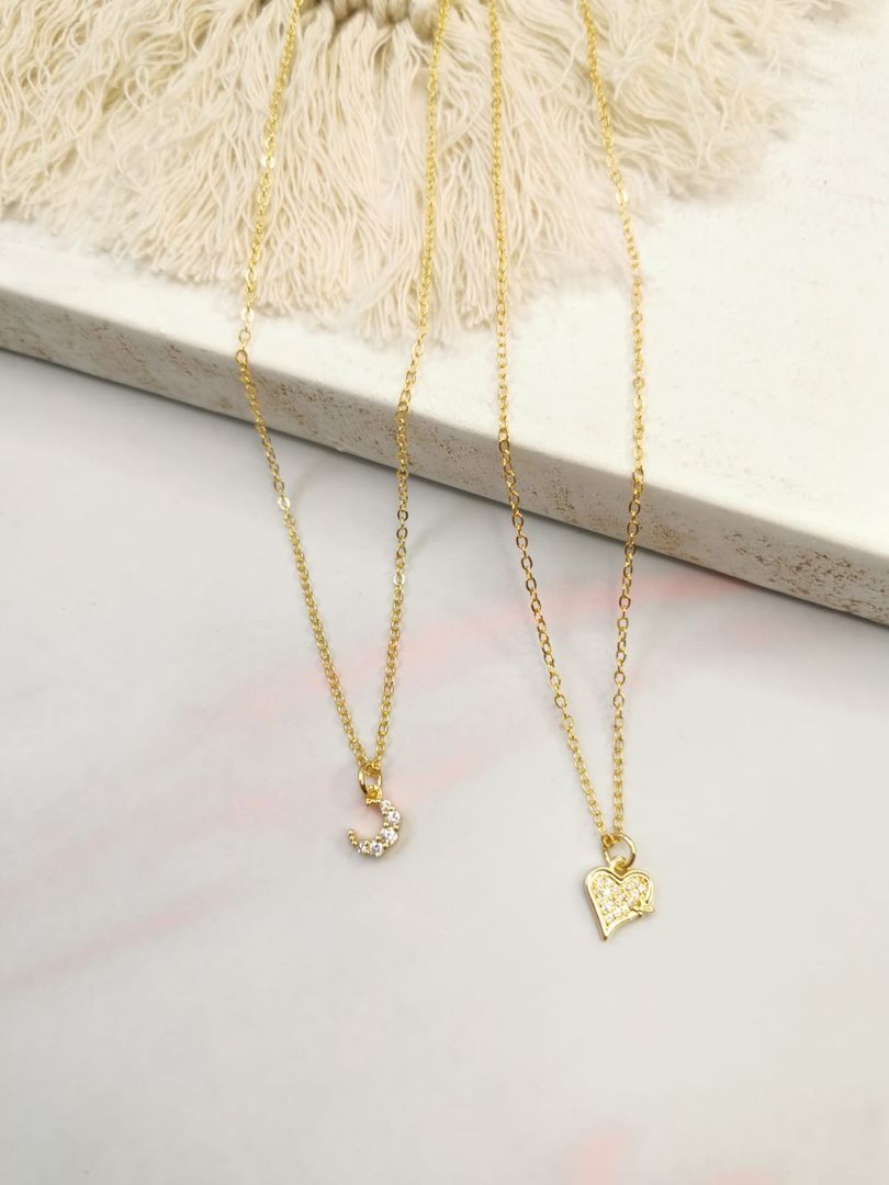 Set de cadenas en rodio 