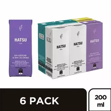 Imagen del producto TE HATSU SURTIDO*6*200ML