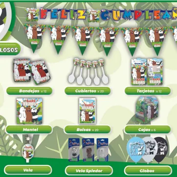 Imagen del producto DECORACIÓN OSOS ESCANDALOSOS