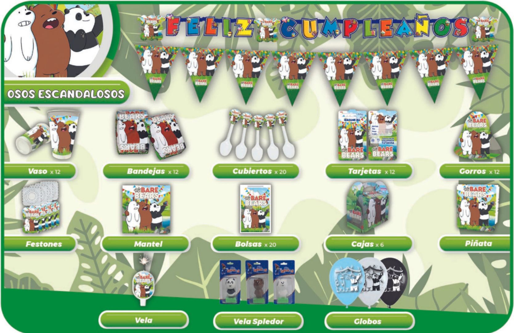 DECORACIÓN OSOS ESCANDALOSOS