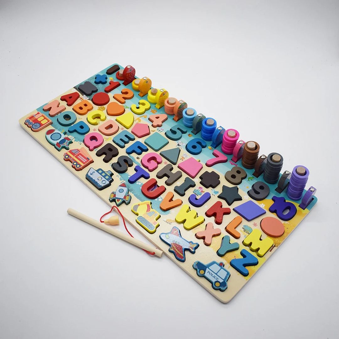 Tablero Didáctico Juego Madera Niños Montessori