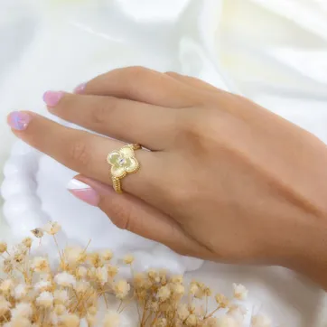 Imagen del producto ANILLO TRÉBOL CUATRO HOJAS - ITIEL