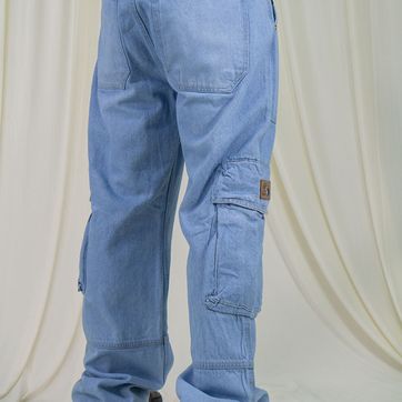 JEANS CARGO AZUL CLARO  - imagen 2