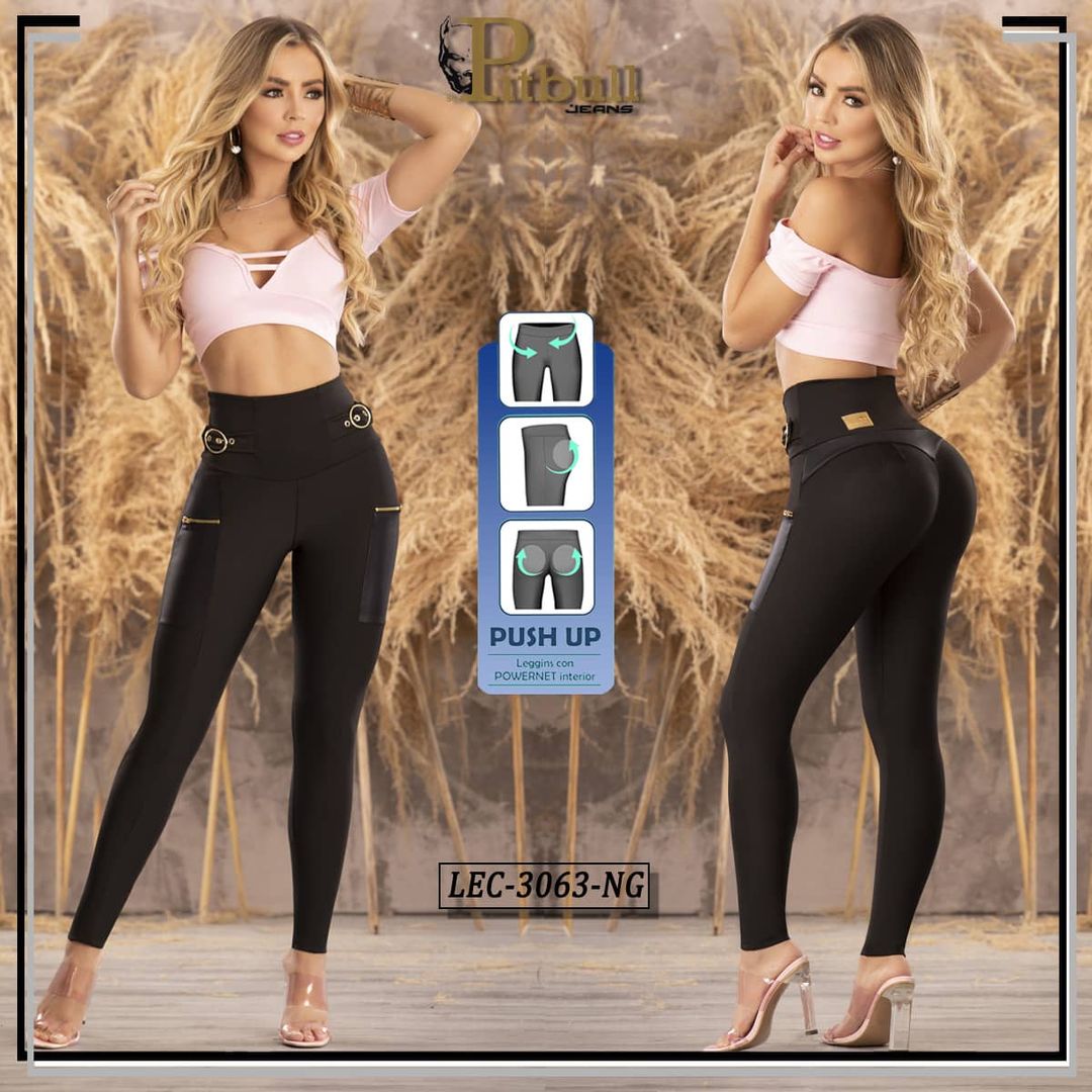 Leggins Con Cierre Levantacola - LEC3063