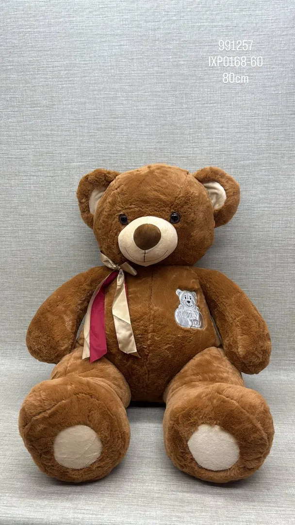 OSO SURTIDO CON BORDADO Y MOÑO 60 CM