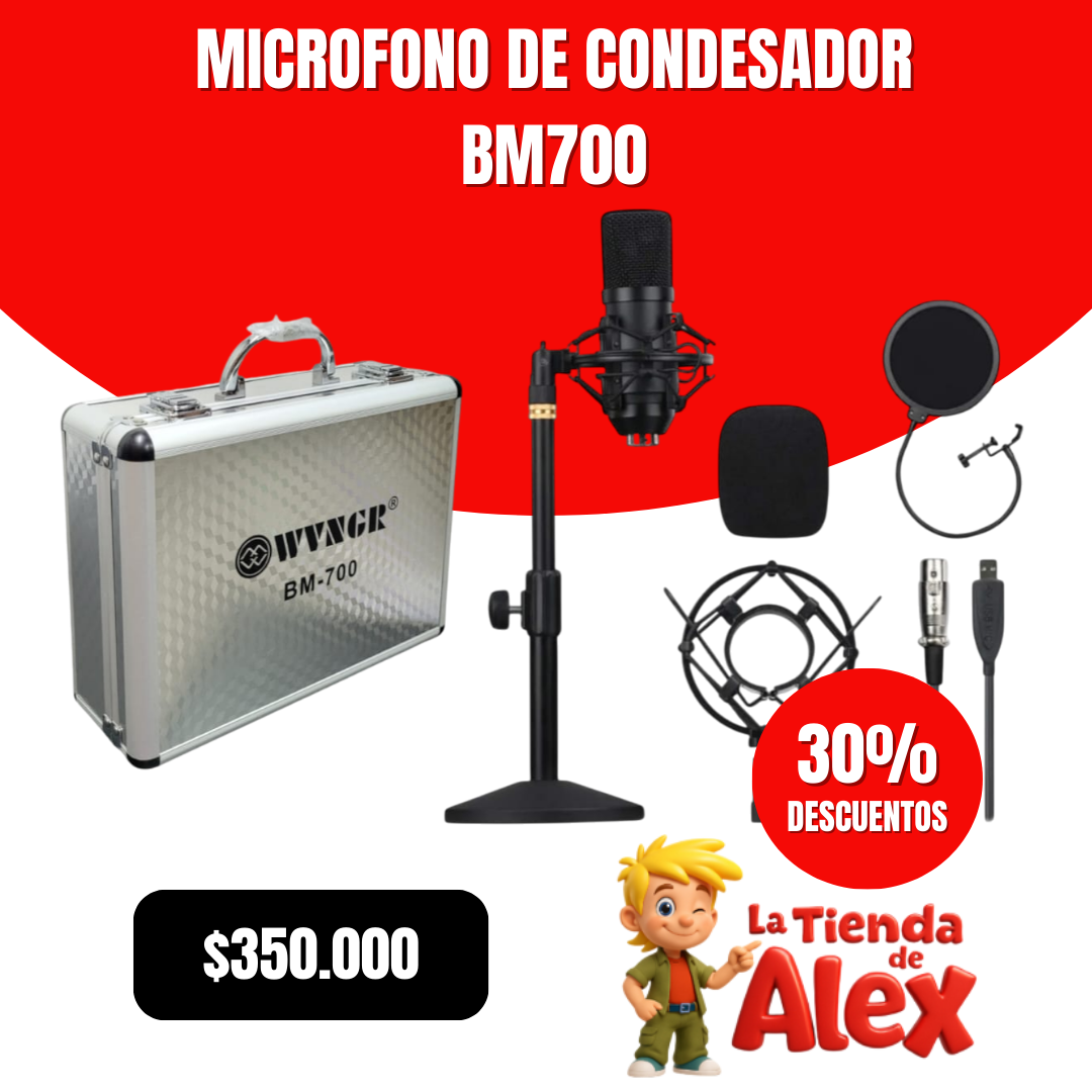 microfono de condesador bm700