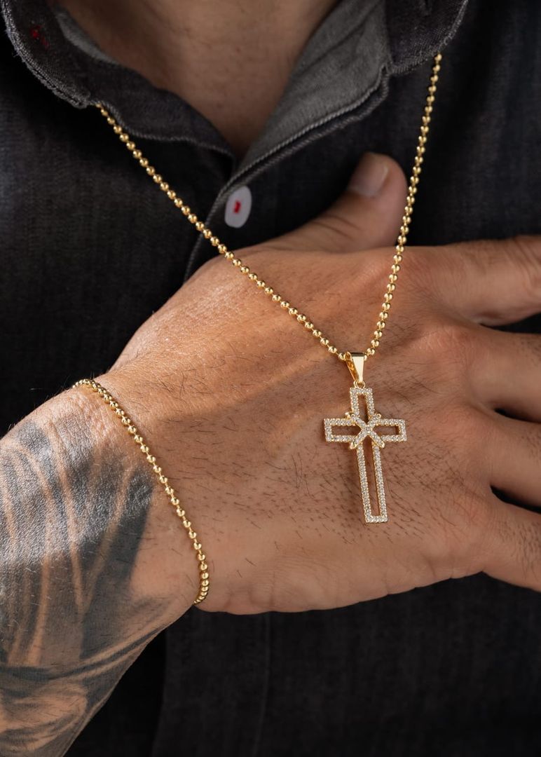 D cruz silueta circonia 