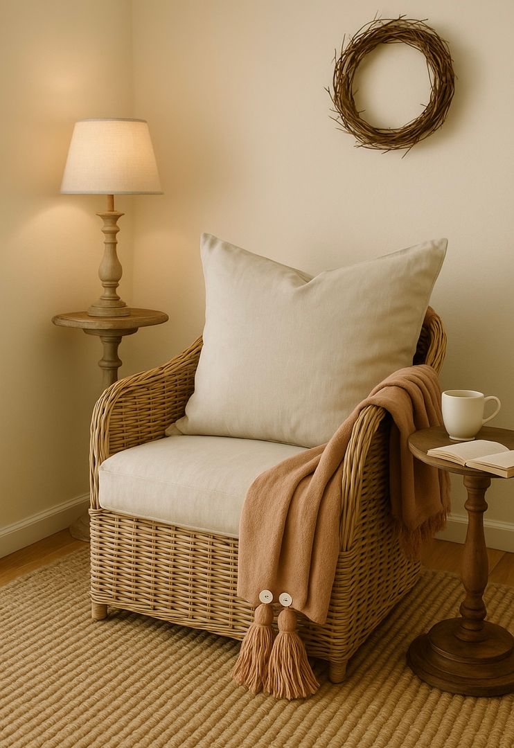 Manta/Throw Paño Boucle Avellana VENDIDA 