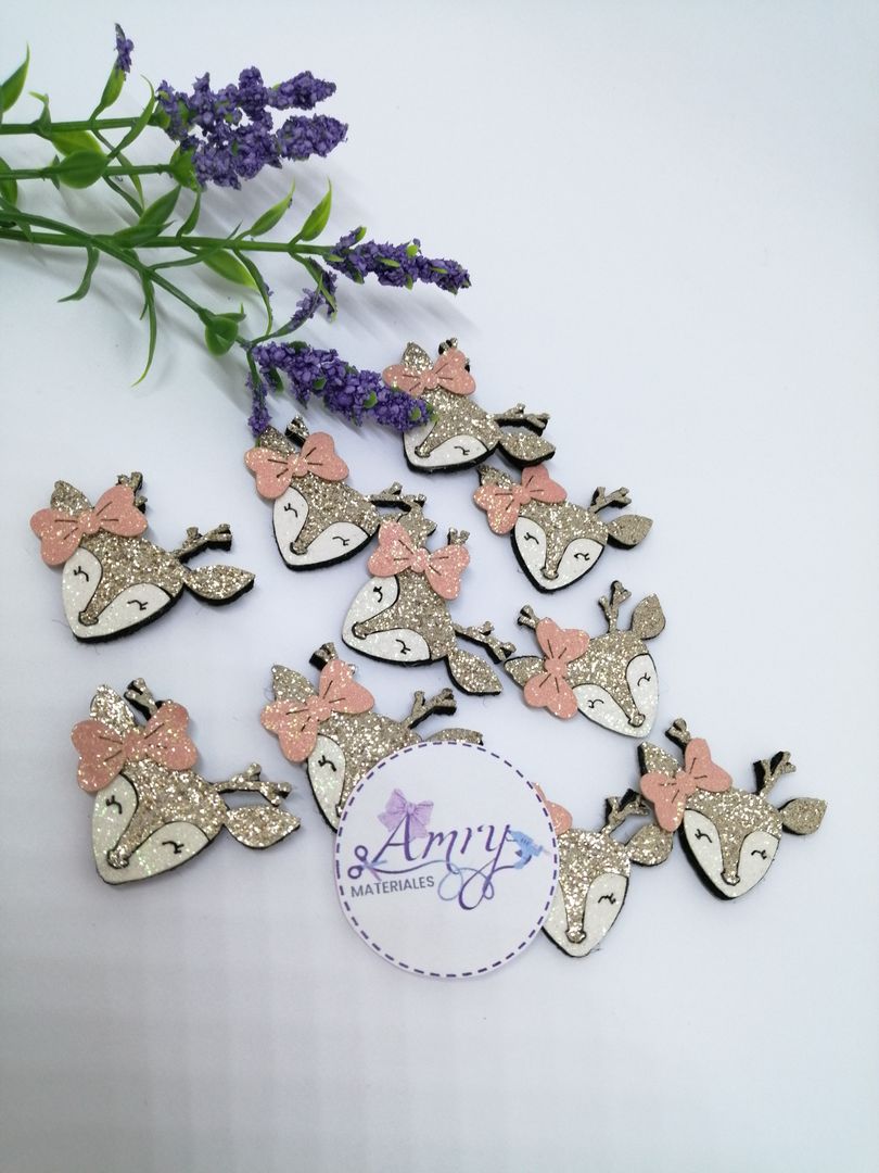 Aplique de glitter Reno